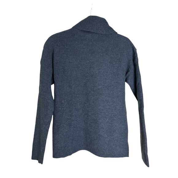 Madewell Blue Turtleneck Sweater - Picture 6 of 9